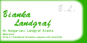 bianka landgraf business card